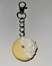 Bagel Charm Clip On Breakfast Bagel Accessory Women&#39;s Fob Bagel Food Charm - £6.76 GBP