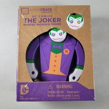 Loot Crate Exclusive Joker Painted Wood Figure 2 Heads Batman DC Comics NEW - $10.70