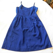 J. Crew Women&#39;s Junior&#39;s Dress Sleeveless Spaghetti Strap Size 00 Blue EUC - £14.27 GBP