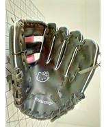 Hello Kitty 9 1/2 Left Handed Black And Pink Youth T-Ball Baseball Glove... - $10.84 CAD