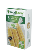 Foodsaver Vacuum Sealer Bags, 2 Roll Pack, 8&quot;X20&#39; Plastic, Food Seal Sto... - $24.95