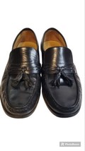 Shoes Men&#39;s Bostonian black Leather Oxford Tasseled Loafer 11 1/2 M Dres... - £17.40 GBP