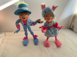 Annalee 2013 Bunny Easter Spring Rabbit blue dress Set Boy Girl - £33.93 GBP