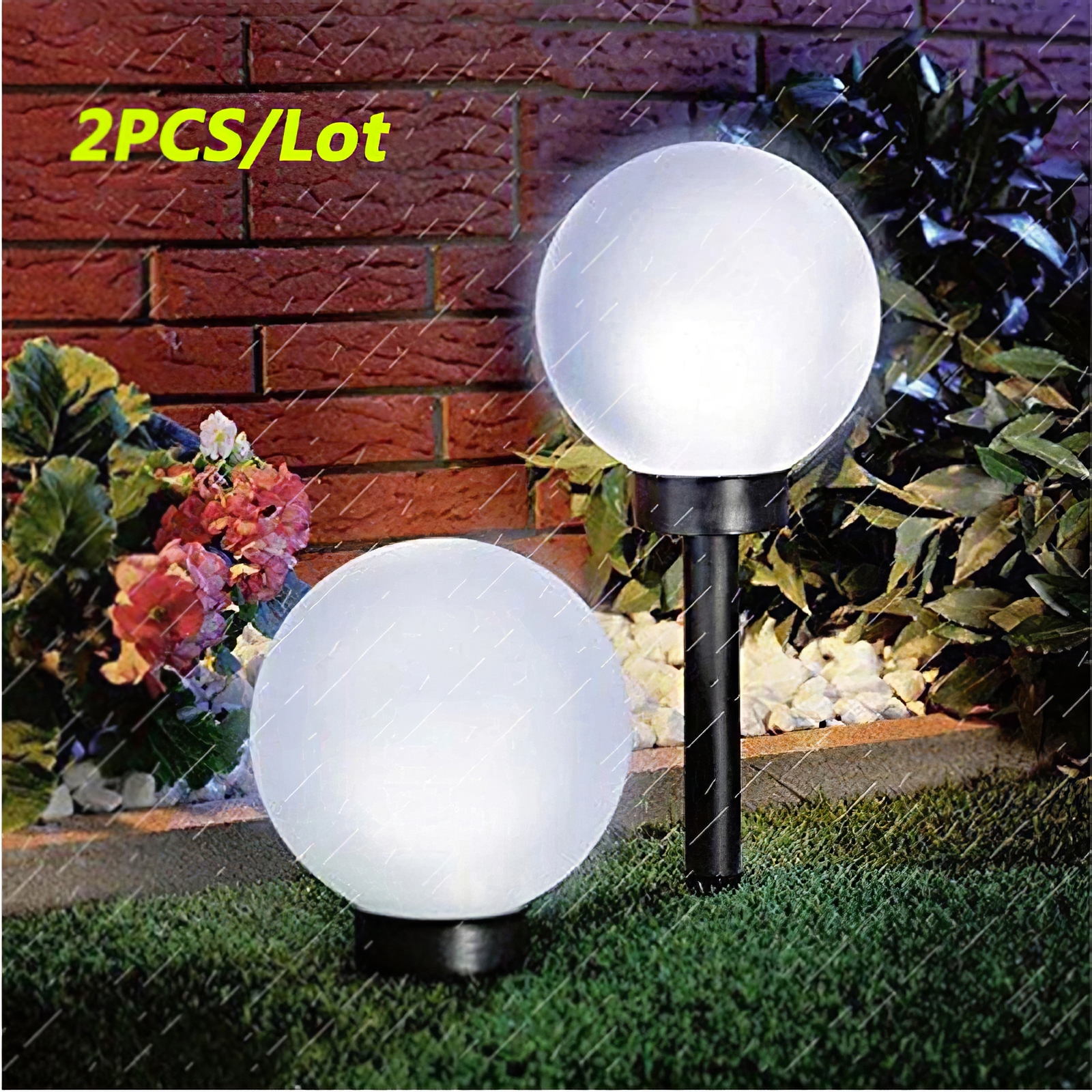 2Pcs/Lot LED Ball Lights, White Ball lights, Waterproof Lamp, Home decor lights - $23.99