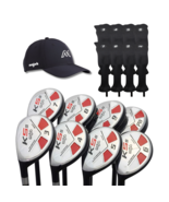 LEFT HANDED Mens Majek Golf K5 Hybrid Club Complete Set #3-PW + Headcove... - $593.47 CAD