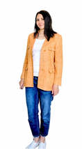 Vintage Madeleine 100% Linen Blazer / Jacket Orange - £19.55 GBP