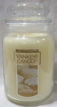 Yankee Candle Large Jar Candle 110-150 hrs 22 oz BUTTERCREAM - £33.13 GBP