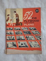 52 Fir Plywood Home Storage Plans Douglas Abbott Kerns Bell Co 1955 Vtg Book SC - £18.84 GBP