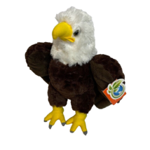 Wild Republic Cuddlekins Plush Bald Eagle Brown Bird Stuffed Animal 12&quot; Toy - £11.47 GBP