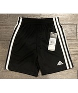 NWT $24: Adidas Boys Size 5 Black 3-stripe Athletic Basketball Running S... - $17.30