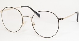 So 915 C8 Black /White Gold Rare Eyeglasses Glasses Metal Frame 52-19-140mm - £42.94 GBP