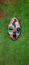 beaded wooden Mask from Africa,for wall hanging, African wall hanging,wall decor - £108.28 GBP