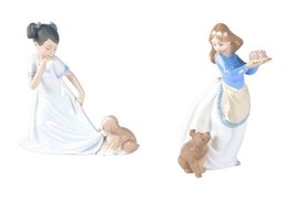 Nao by Lladro Set 1434 Let Me Go!  + 1045 Puppy&#39;s Birthday New in box - $178.20