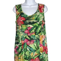 Jams World Vintage Sleeveless Hawaiian Tropical Floral Maxi Dress Pockets Small - £32.23 GBP