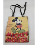 Vintage Walt Disney 1980&#39;s Mickey Mouse Faux Leather Medium Tote Bag purse - $19.00