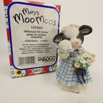 Mary’s Moo Moos &quot;Milkmaid Of Honor&quot; Cow maid Wedding Figurine 1995 16750... - £6.25 GBP