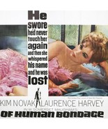 KIM NOVAK Huge 81x81&quot; &#39;OF HUMAN BONDAGE&#39; Authentic Vintage 1964 MGM Movi... - €243,65 EUR
