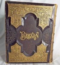 Antique 1800s BIBELEN Danish Family Bible  Illustrated - $118.80