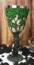 Myths And Legends Forest Spirit Greenman Deity Tree Of Life Wine Goblet ... - $26.99