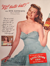 1946 Life Ad Advertisement Rita Hayworth In Gilda For Royal Crown Cola - $10.80