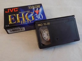 Vhs C Compact Vhs Tapes New Jvc Ehg 30 Hi Fi And Used Fuji Pro Tc 30 - £7.77 GBP