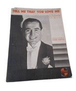 Vintage Sheet Music c 1933 Tell me that you love me waltz English Italian - $5.20
