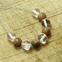 14.20cts Natural Bloodstone Crystal Quartz Beads Loose Gemstone Size 5mm... - $2.99