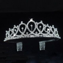 Fashion Tiaras and Crowns Hair Band Women Wedding Crown Bride Accessories Jewelr - £7.86 GBP