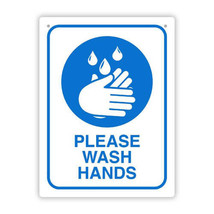 Durus Wash Hands Wall Sign (225x300mm) - Standard - £29.76 GBP
