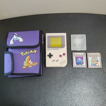 Original Nintendo GameBoy Handheld with 2 Games / Pokemon Case / Batteries - £114.56 GBP