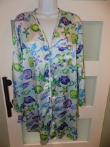 VICTORIA&#39;S SECRET FISH PRINT SLEEP SHIRT LS SIZE M WOMEN&#39;S - $19.32