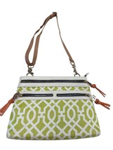 Spartina 449 Womens Green Beige Shoulder Bag Purse 12x9 SKU 7078 - $30.84