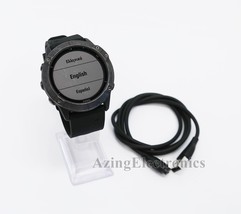 Garmin Fenix 6X Pro Solar Titanium Multisport GPS Smartwatch 51mm - Blac... - £181.71 GBP