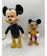 Vintage Walt Disney Productions Mickey Mouse lot of 2 Plastic Figures Ho... - €27,40 EUR
