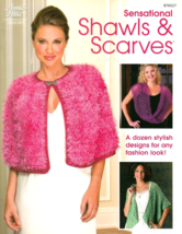 Shawls &amp; Scarves Dozen Stylish Crochet Designs Annie&#39;s Attic Booklet #87... - $6.50