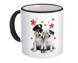 Labrador Puppies : Gift Mug Police Handcuffs Dogs Pets Funny Animals Criminal - £12.70 GBP