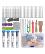 Wool Felting Needles Tools Kit Wooden Handle Needles Finger Cot Felting - $13.85+