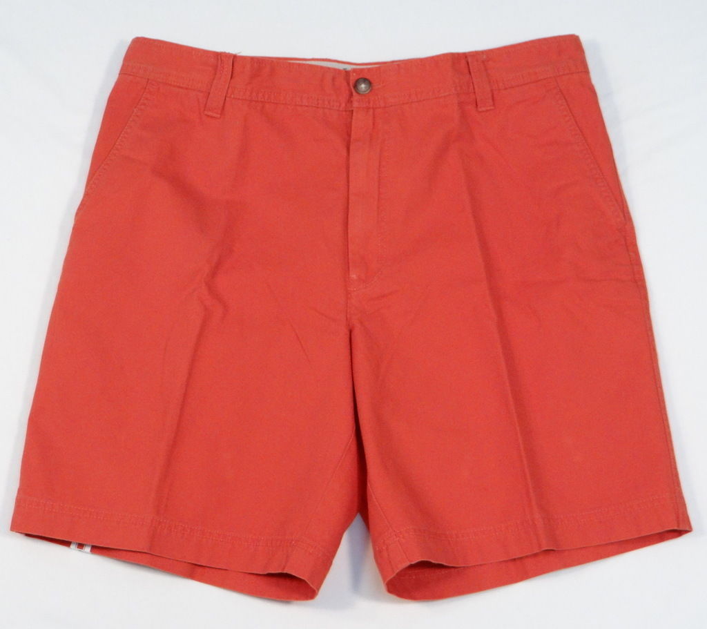 Izod Saltwater Baked Apple Flat Front Casual Shorts Men&#39;s NWT - $37.49