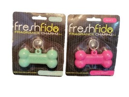 Fresh Fido Charmz Cucumber Melon &amp; Wild Berry Fragrance Charm for Dogs Set of 2 - £7.96 GBP