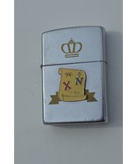 VTG Rare ZIPPO LIGHTER with Crown and Enamel Map  XI Made in USA 5 barre... - £46.70 GBP