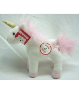 Gund SOFT WHITE &amp; PINK UNICORN CHATTERS W/ SOUND 7" Plush Stuffed Animal... - $16.34