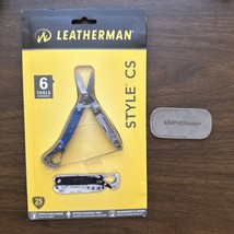 New(other) Rare Retired Blue Leatherman Style CS Multitool &amp; Pouch, Scissor, EDC - £93.01 GBP