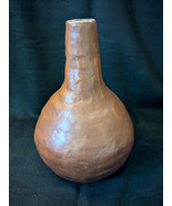 Hand Made Clay Pottery, created in 1971, brown glaze, coil method, very ... - $19.35