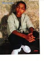 Bow Wow teen magazine pinup clipping Squatting by the wall young boy Popstar - £1.15 GBP