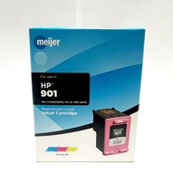 Meijer Remanufactured Ink Cartridges for HP 901 - TRI-COLOR (C, M, Y) - $5.98