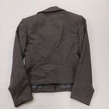 Georgiou Studio Woman’s Gray 3-Button Collar Wool Blend  Blazer Jacket Size 0 image 2