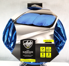 Sun Shade ~ Twist ~ 31.5&quot; x 28.5&quot; Reflective Royal Blue Auto Accessories - €15,43 EUR