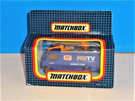 Matchbox 1989 International Boxed MB73 TV News Truck Blue MBTV 75 News - £7.00 GBP