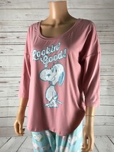 Munki Munki Women&#39;s 3/4 Sleeve Snoopy Lookin&#39; Good Pajama Top Nwt Xs - $9.50