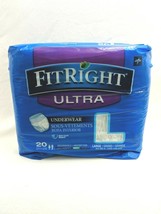Fitright Plus 20 Pack L Fit Right Adult Underwear Diapers NEW Anti Leak Guard - £15.17 GBP